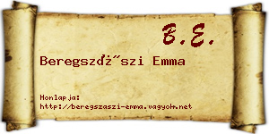 Beregszászi Emma névjegykártya